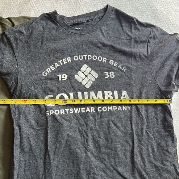 Columbia Outdoors Shirts - Gettysburg, Logo/ Olive Green & Gray - M - Picture 4 of 9